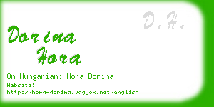 dorina hora business card